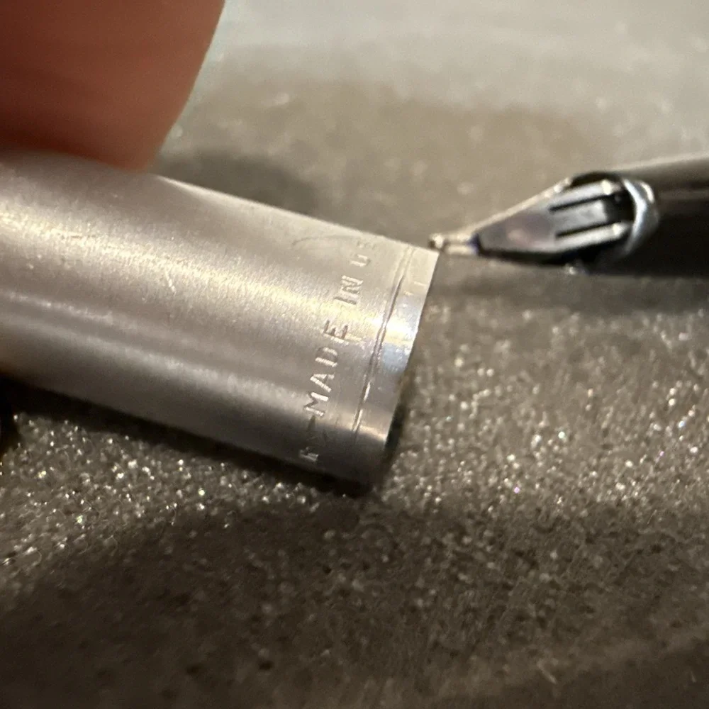 Vintage Sheaffer 444 Pen: Epic Inlaid Nib‎ & Snap-Action Clutch! USA
